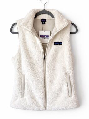 Patagonia Los Gatos Fleece Vest- Birch White-Women's- NWT